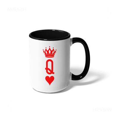 QueenOfHearts Ceramic Mug 01 White Black