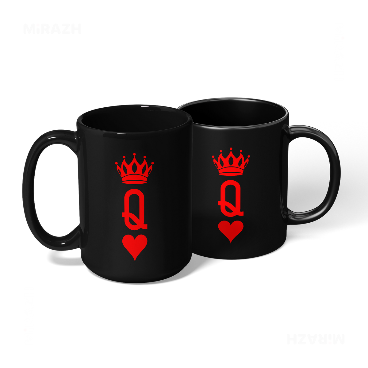 QueenOfHearts Ceramic Mug 08 Black