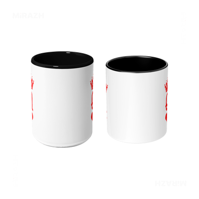 QueenOfHearts Ceramic Mug 09 White Black