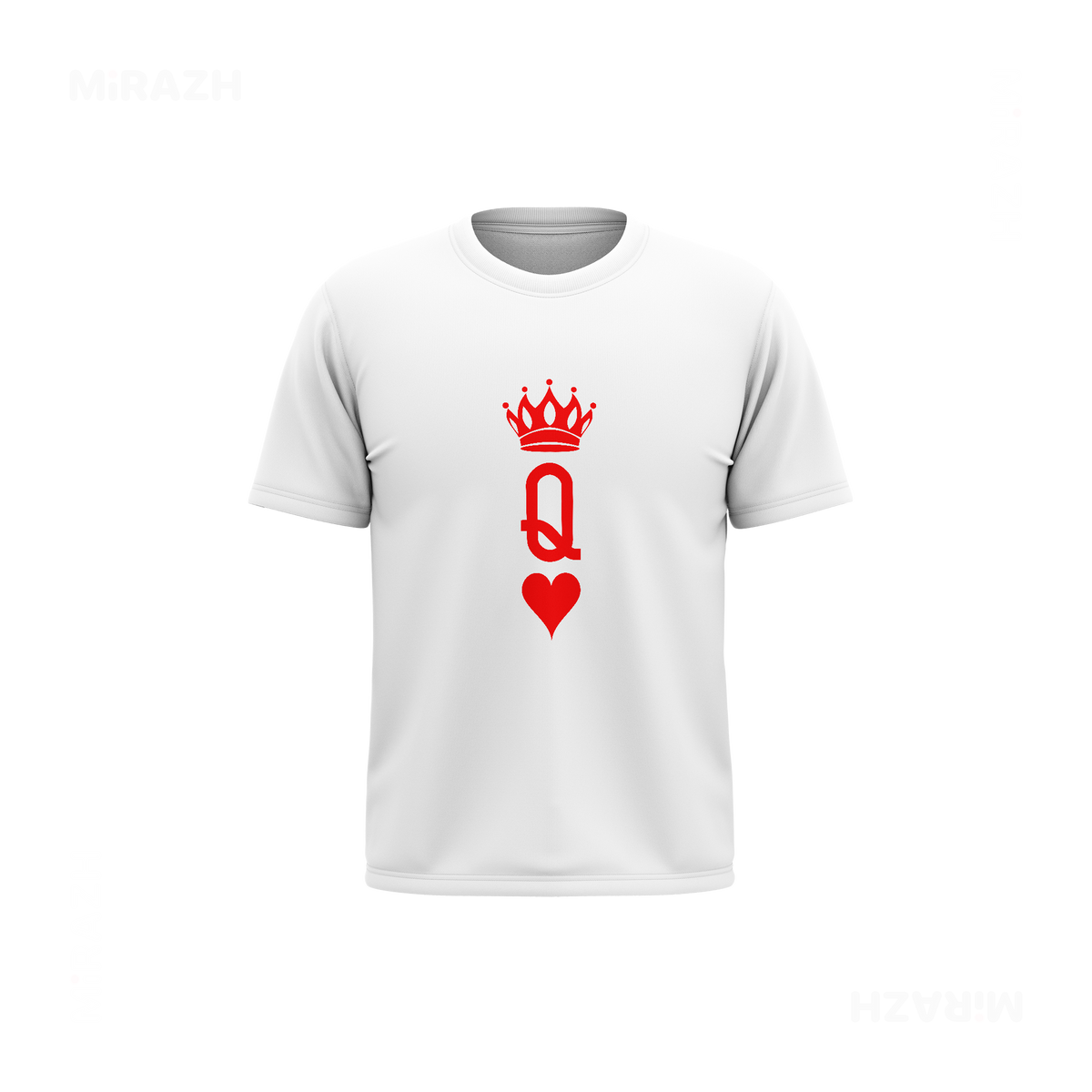 QueenOfHearts Couple T Shirt 03 White
