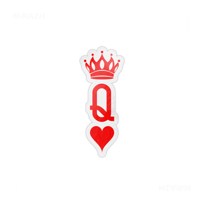 QueenOfHearts Die Cut Magnet 01