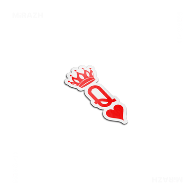QueenOfHearts Die Cut Magnet 03