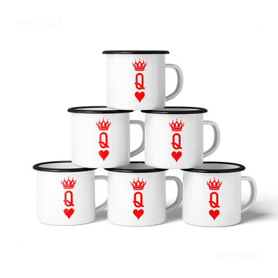 QueenOfHearts Enamel Camping Mug 06