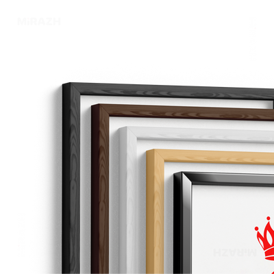 QueenOfHearts Framed Poster 02 White Wood