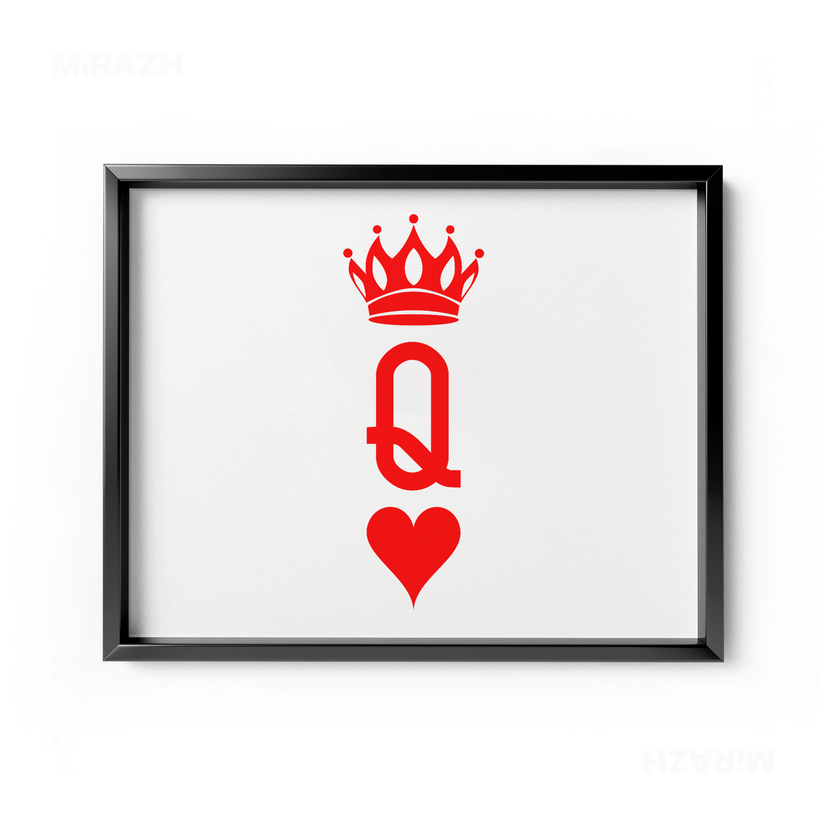 QueenOfHearts Framed Poster 03 Black Aluminum