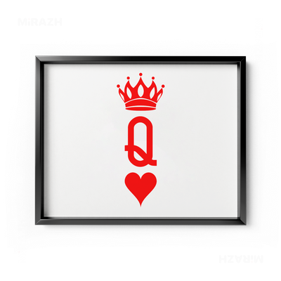 QueenOfHearts Framed Poster 03 Black Aluminum