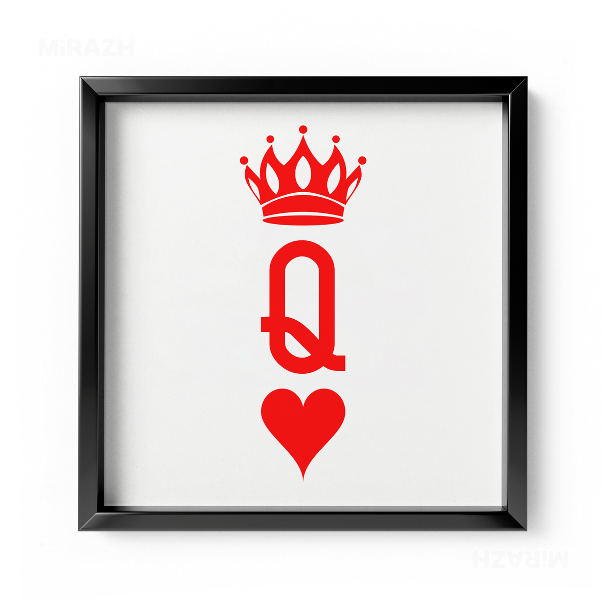 QueenOfHearts Framed Poster 04 Black Aluminum