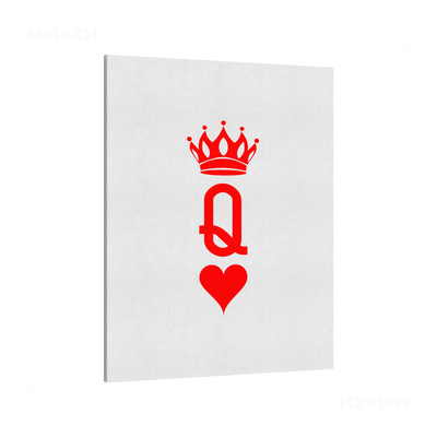 QueenOfHearts Frameless Canvas 01