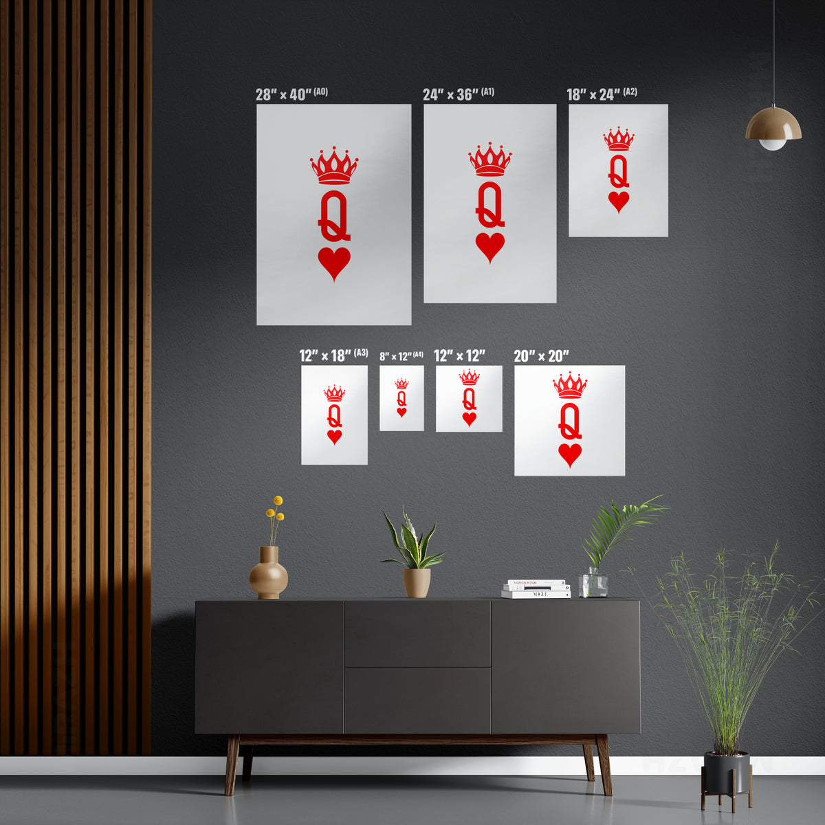QueenOfHearts Frameless Canvas 05