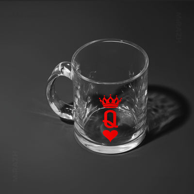 QueenOfHearts Glass Mug 04