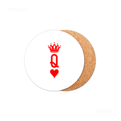 QueenOfHearts High Gloss Coaster 01 Round