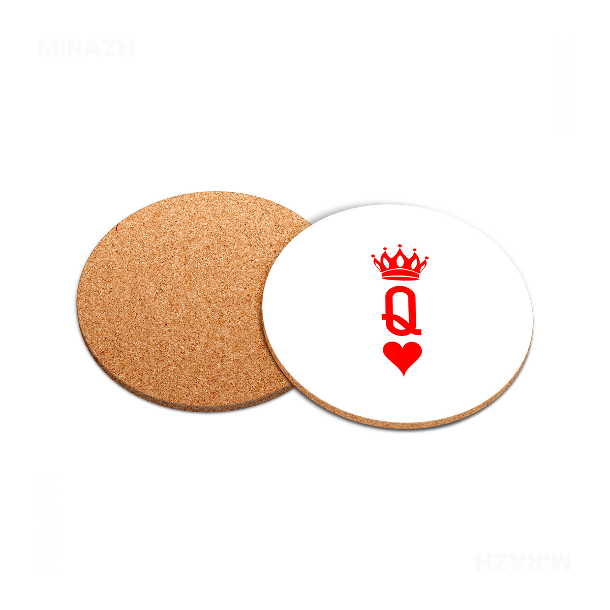 QueenOfHearts High Gloss Coaster 05 Round