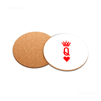 QueenOfHearts High Gloss Coaster 05 Round