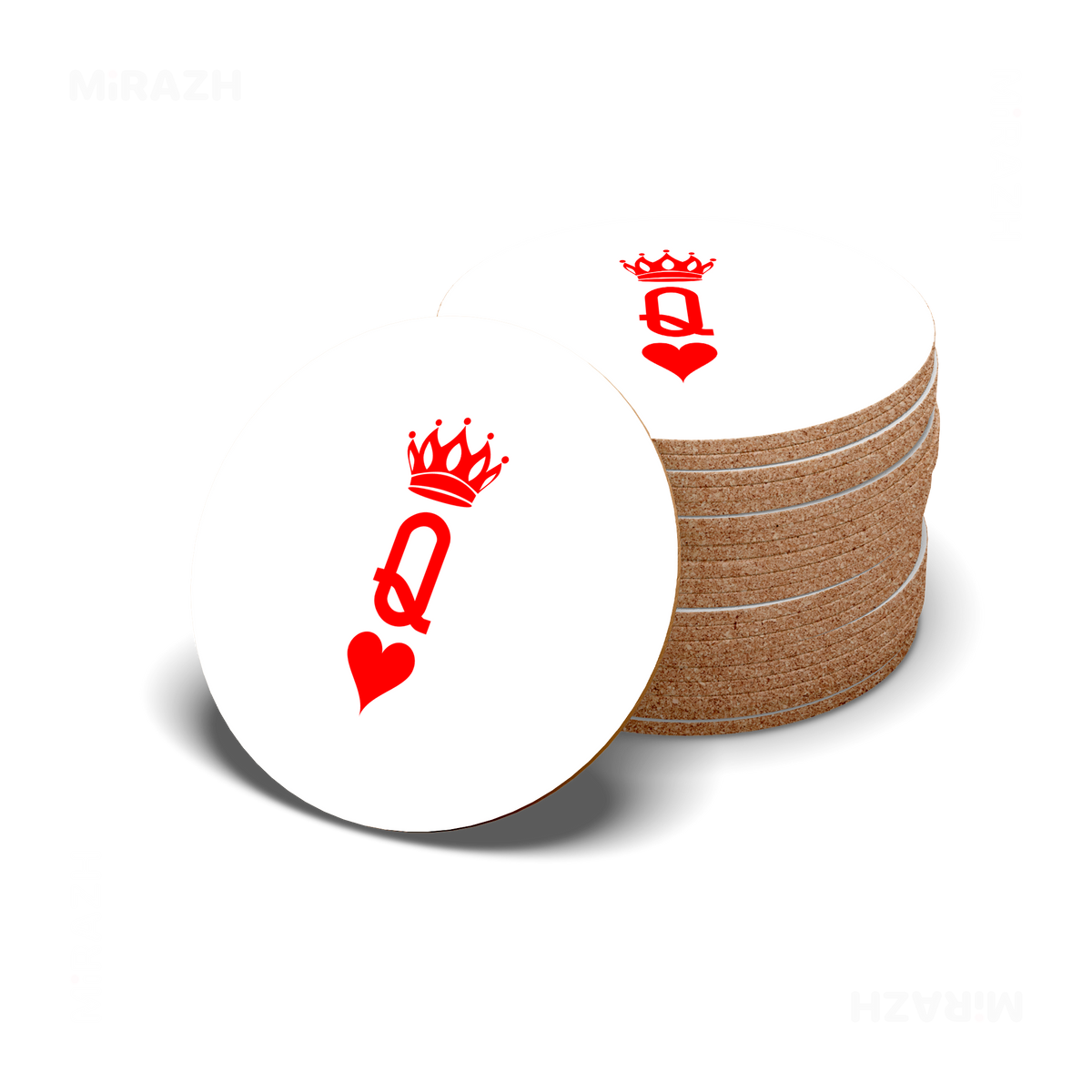 QueenOfHearts High Gloss Coaster 06 Round