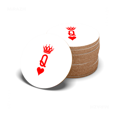 QueenOfHearts High Gloss Coaster 06 Round
