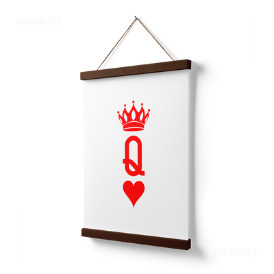 QueenOfHearts Magnetic Hanger Poster 03 Dark Wood