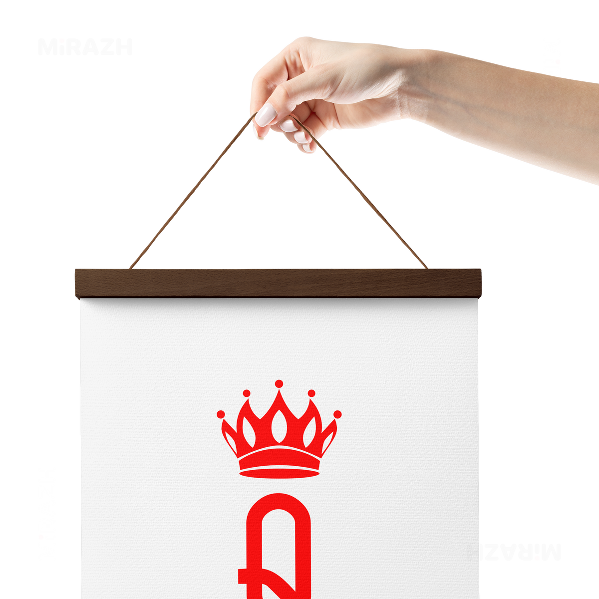 QueenOfHearts Magnetic Hanger Poster 05 Dark Wood