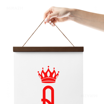 QueenOfHearts Magnetic Hanger Poster 05 Dark Wood
