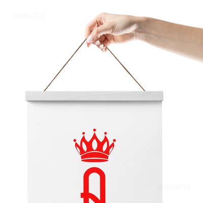 QueenOfHearts Magnetic Hanger Poster 05 White Wood