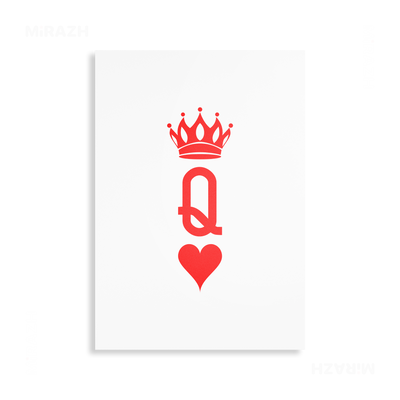 QueenOfHearts Metallic Print 01 Aluminum