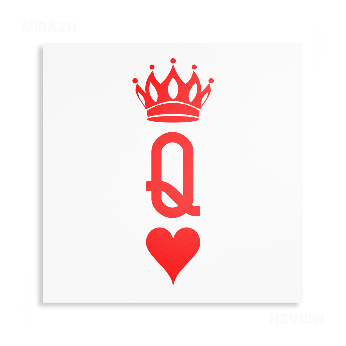 QueenOfHearts Metallic Print 04 Aluminum