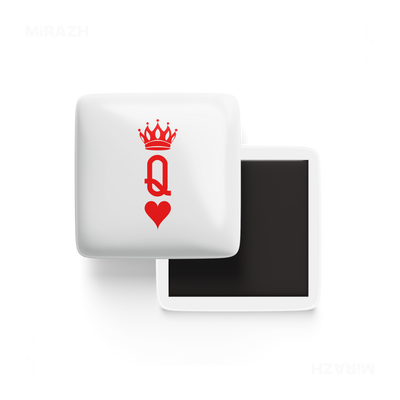 QueenOfHearts Porcelain Magnet 01