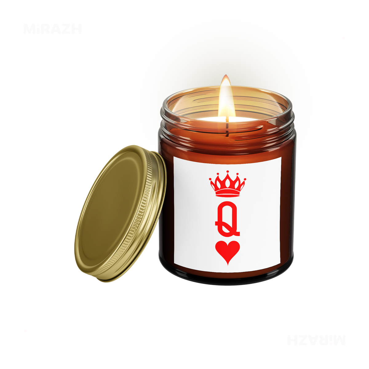QueenOfHearts Scented Candle 01 Amber
