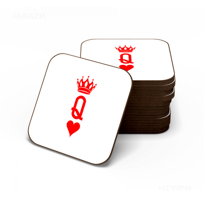 QueenOfHearts Semi Glossy Coaster 06