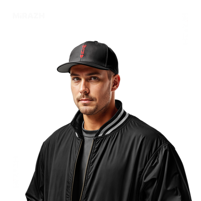 QueenOfHearts Snapback Caps 02 Black DTF