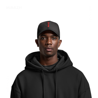 QueenOfHearts Snapback Caps 06 Black DTF