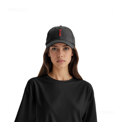 QueenOfHearts Snapback Caps 07 Black DTF