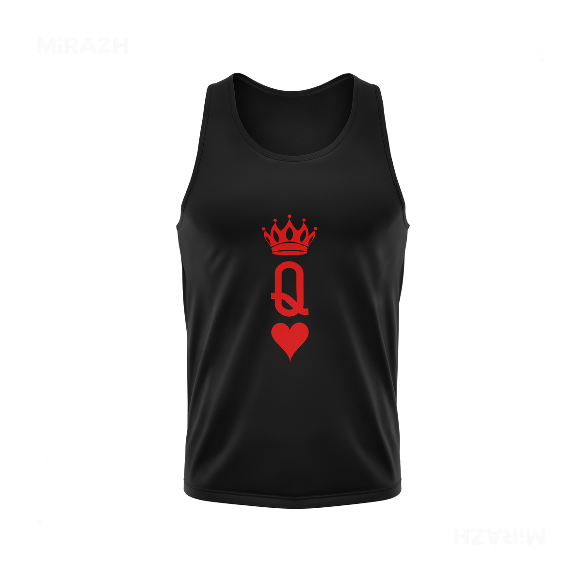 QueenOfHearts Tank Tops 01 Black