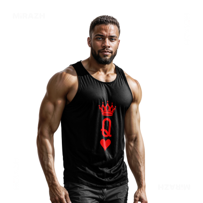 QueenOfHearts Tank Tops 02 Black