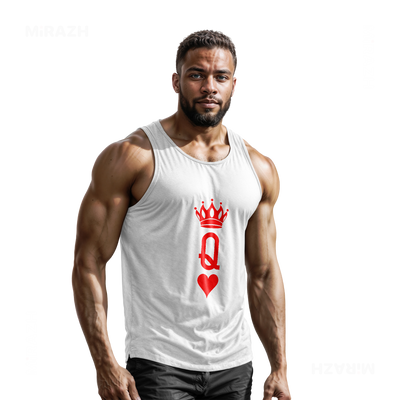 QueenOfHearts Tank Tops 02 White