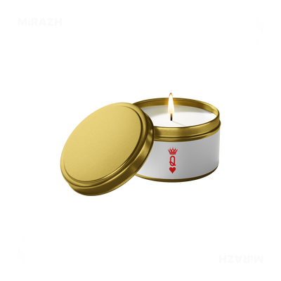 QueenOfHearts Tin Candle 01 Gold