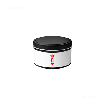 QueenOfHearts Tin Candle 04 Black