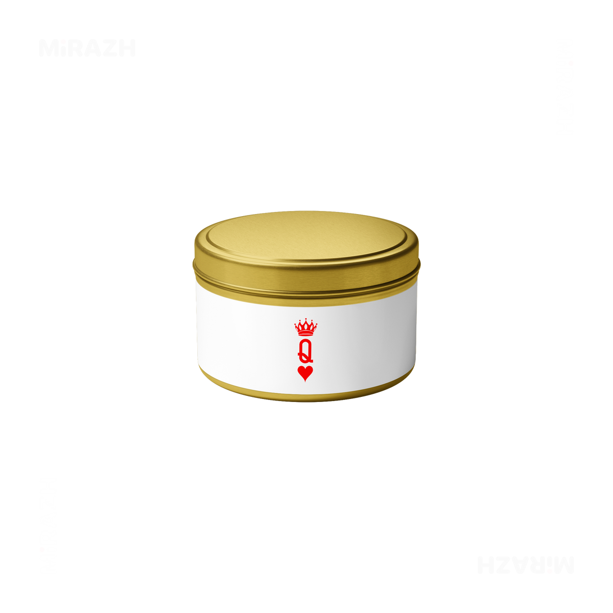 QueenOfHearts Tin Candle 04 Gold