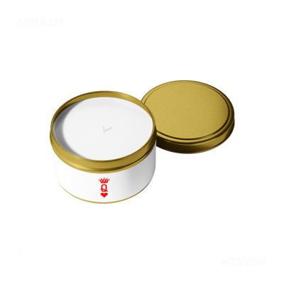 QueenOfHearts Tin Candle 05 Gold
