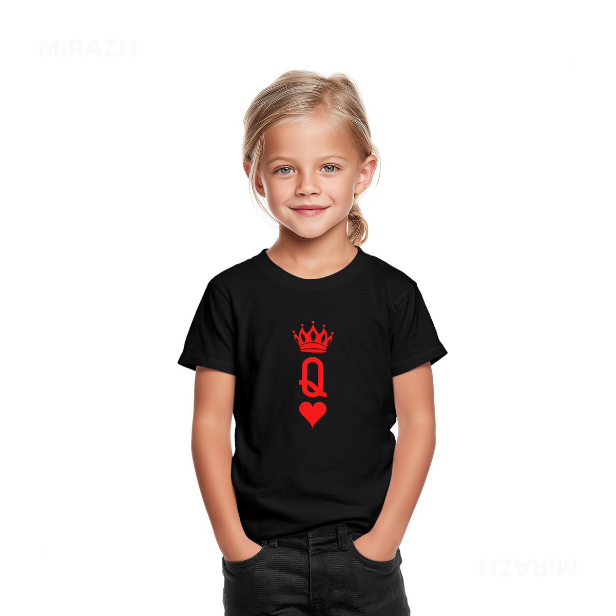 QueenOfHearts Toddler T Shirt 02 Black
