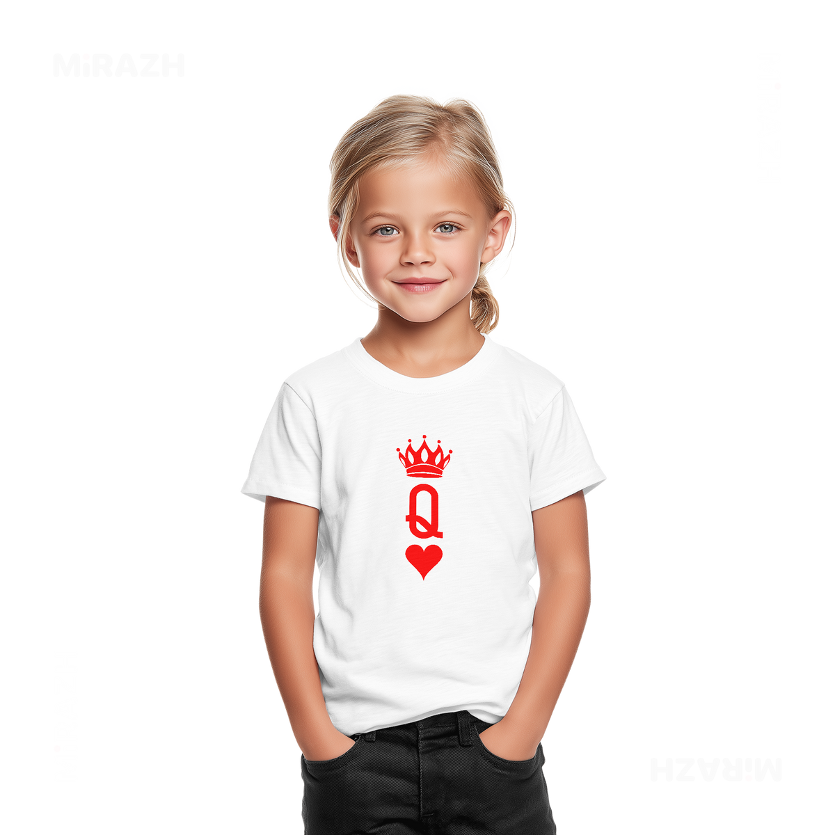 QueenOfHearts Toddler T Shirt 02 White
