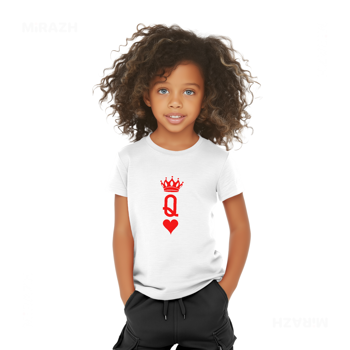 QueenOfHearts Toddler T Shirt 04 White