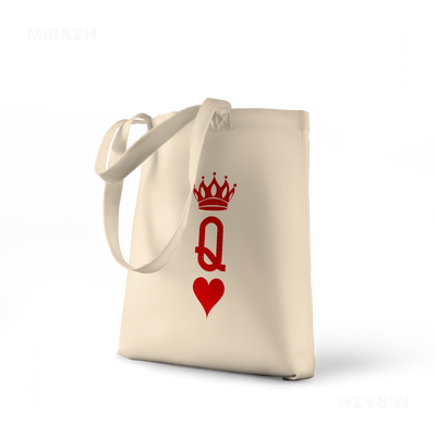 QueenOfHearts Tote Bags 01 Natural