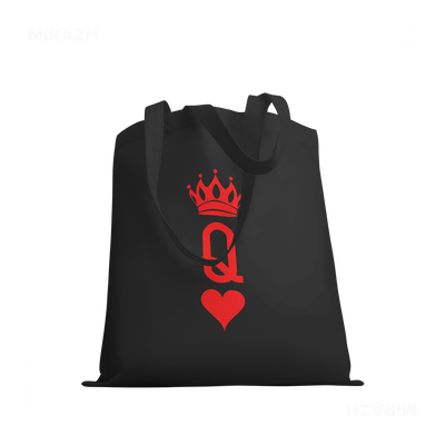 QueenOfHearts Tote Bags 03 Black