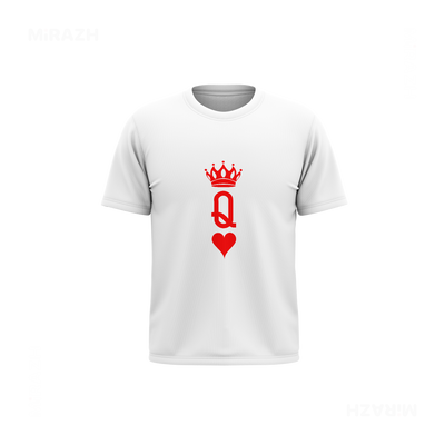 QueenOfHearts Youth T Shirt 01 White