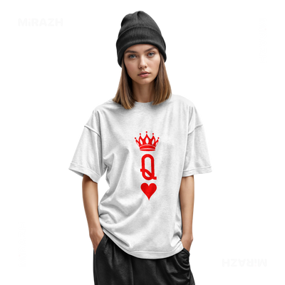 QueenOfHearts Youth T Shirt 02 White