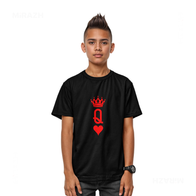 QueenOfHearts Youth T Shirt 03 Black