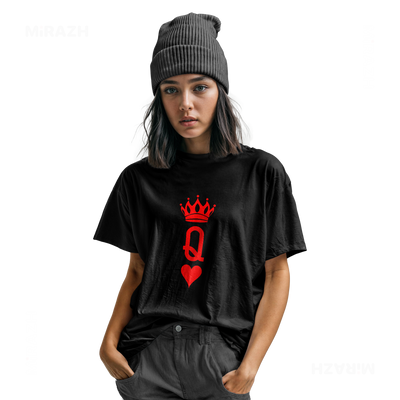 QueenOfHearts Youth T Shirt 04 Black
