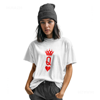 QueenOfHearts Youth T Shirt 04 White