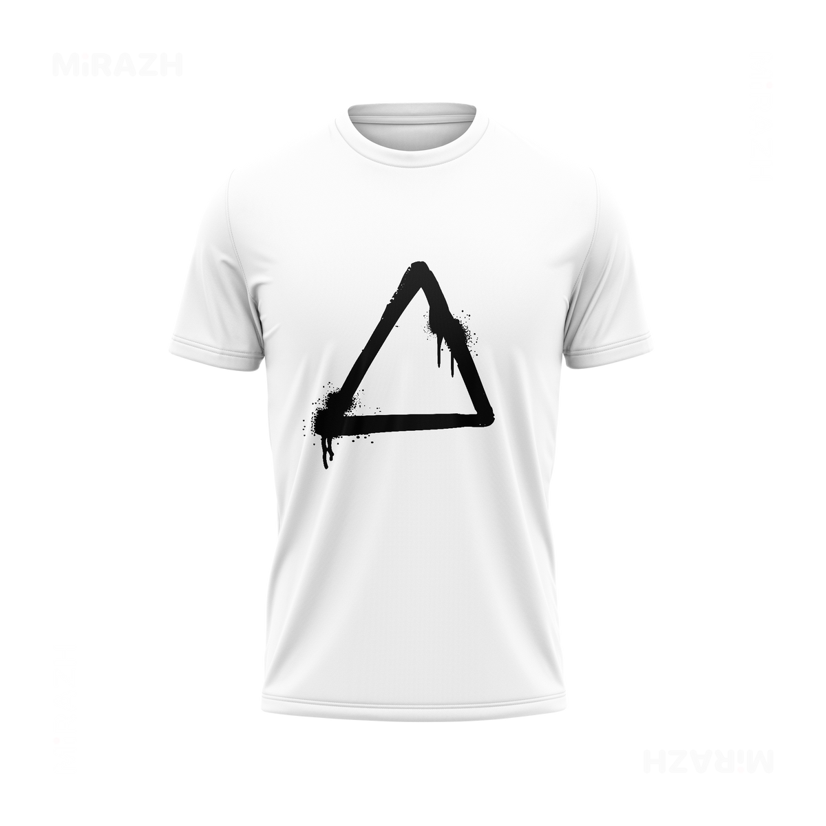 RisingTriangle Adult T Shirt 01 White