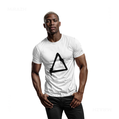RisingTriangle Adult T Shirt 02 White